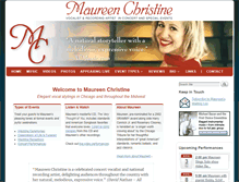 Tablet Screenshot of maureenchristine.com